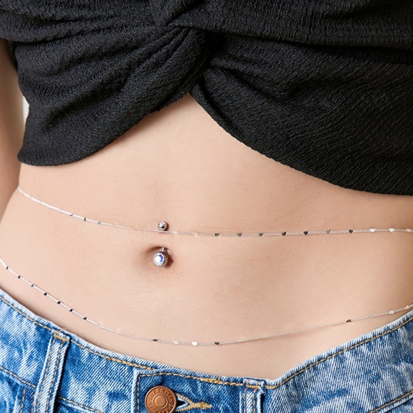 Maggie Micro Heart Layered Waist Chain - Picture 2 of 6